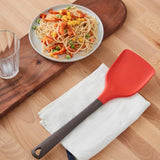 Long Handle Flexible Non-stick Silicone Heat Resistant Turner Spatula-Rosettas-Country-Kitchen