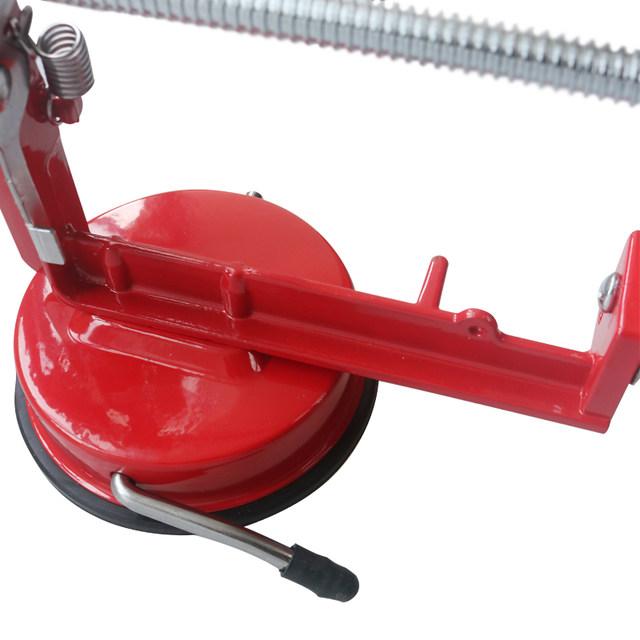 Manual Red Stainless Steel Twisted Potato Apple Slicer Spiral