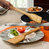 Natural Healthy Bamboo Wood Kitchen Spatula Cooking Utensil-Rosettas-Country-Kitchen