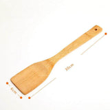 Natural Healthy Bamboo Wood Kitchen Spatula Cooking Utensil-Rosettas-Country-Kitchen