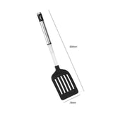 Nonstick Stainless Steel Long Handle Slotted Turner Kitchen Spatula-Rosettas-Country-Kitchen