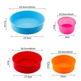 Random Color Silicone Cake Round Shape Mold Kitchen Bakeware Desserts Mousse Cake Moulds Baking Pan Tools-Rosettas-Country-Kitchen