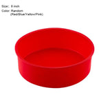Random Color Silicone Cake Round Shape Mold Kitchen Bakeware Desserts Mousse Cake Moulds Baking Pan Tools-Rosettas-Country-Kitchen