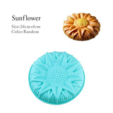 Random Color Silicone Cake Round Shape Mold Kitchen Bakeware Desserts Mousse Cake Moulds Baking Pan Tools-Rosettas-Country-Kitchen