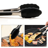 Silicone And Stainless Steel Kitchen Salad Tongs-Rosettas-Country-Kitchen