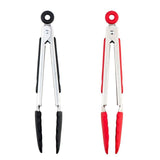 Silicone And Stainless Steel Kitchen Salad Tongs-Rosettas-Country-Kitchen