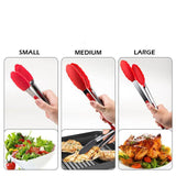 Silicone And Stainless Steel Kitchen Salad Tongs-Rosettas-Country-Kitchen