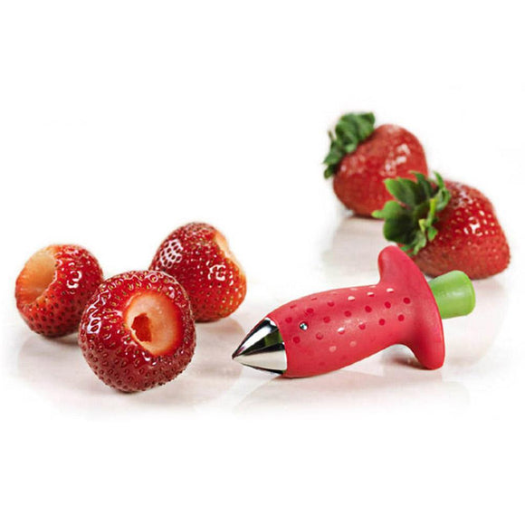 Strawberry Huller Fruit Leaf Stem Remover Tool-Rosettas-Country-Kitchen