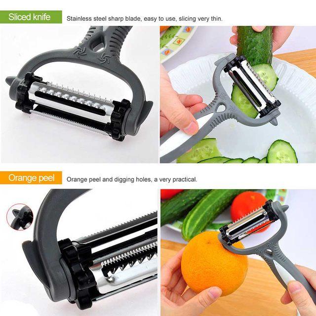 2 X Vegetable Fruit Peeler Stainless Steel Blade Slicer Grater