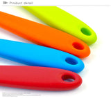 4 Color 210 mm Universal Flexible Heat Resistant Silicone Spoon Scraper Spatula Ice Cream Cake Kitchen Tool Utensil-Rosettas-Country-Kitchen