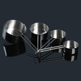 4 pcs/ Set Stainless Steel Measuring Cup Measuring Scoop For Baking-Rosettas-Country-Kitchen