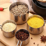 4 pcs/ Set Stainless Steel Measuring Cup Measuring Scoop For Baking-Rosettas-Country-Kitchen