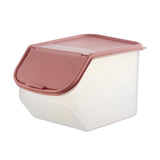 Dried Food Storage Sealed Box With Measuring Cup Plastic Kitchen Cereal Flour Rice Bin Bean Grain Container Organizer-Rosettas-Country-Kitchen