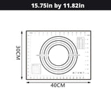 Extra Large 32x24 Inch Silicone Non-Stick Non-Skid Pastry Mat With Measurements (Red & Black)-Rosettas-Country-Kitchen