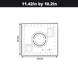 Extra Large 32x24 Inch Silicone Non-Stick Non-Skid Pastry Mat With Measurements (Red & Black)-Rosettas-Country-Kitchen