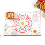 Extra Large 32x24 Inch Silicone Non-Stick Non-Skid Pastry Mat With Measurements (Red & Black)-Rosettas-Country-Kitchen