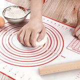 Extra Large 32x24 Inch Silicone Non-Stick Non-Skid Pastry Mat With Measurements (Red & Black)-Rosettas-Country-Kitchen