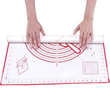 Extra Large 32x24 Inch Silicone Non-Stick Non-Skid Pastry Mat With Measurements (Red & Black)-Rosettas-Country-Kitchen