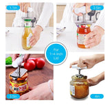 Manual Stainless Steel Easy Can Jar Opener Adjustable 1-4 Inches Cap Lid Openers Tool Kitchen Gadgets-Rosettas-Country-Kitchen