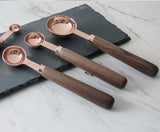 Premium Copper Over Stainless Steel Measuring Cups and Spoons Set of 8-Rosettas-Country-Kitchen