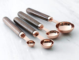 Premium Copper Over Stainless Steel Measuring Cups and Spoons Set of 8-Rosettas-Country-Kitchen