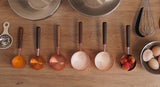 Premium Copper Over Stainless Steel Measuring Cups and Spoons Set of 8-Rosettas-Country-Kitchen