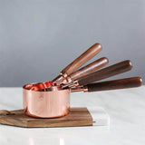 Premium Copper Over Stainless Steel Measuring Cups and Spoons Set of 8-Rosettas-Country-Kitchen