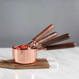 Premium Copper Over Stainless Steel Measuring Cups and Spoons Set of 8-Rosettas-Country-Kitchen
