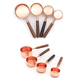 Premium Copper Over Stainless Steel Measuring Cups and Spoons Set of 8-Rosettas-Country-Kitchen