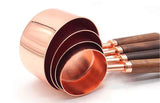 Premium Copper Over Stainless Steel Measuring Cups and Spoons Set of 8-Rosettas-Country-Kitchen