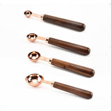Premium Copper Over Stainless Steel Measuring Cups and Spoons Set of 8-Rosettas-Country-Kitchen
