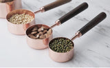 Premium Copper Over Stainless Steel Measuring Cups and Spoons Set of 8-Rosettas-Country-Kitchen
