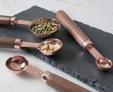 Premium Copper Over Stainless Steel Measuring Cups and Spoons Set of 8-Rosettas-Country-Kitchen