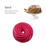Random Color Silicone Cake Round Shape Mold Kitchen Bakeware Desserts Mousse Cake Moulds Baking Pan Tools-Rosettas-Country-Kitchen