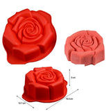 Rose Heart Cake Mold 3D Silicone Molds Baking Dessert Mousse Kitchen Bakeware Tools Art Cake Form Tray l-Rosettas-Country-Kitchen