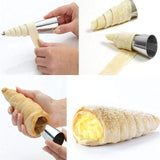 Stainless Steel Conical Pastry Spiral Croissant Horn-Rosettas-Country-Kitchen