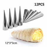 Stainless Steel Conical Pastry Spiral Croissant Horn-Rosettas-Country-Kitchen