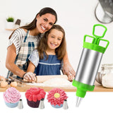 Stainless steel Nozzles Tip Sets Icing Piping Cake Cream Syringe Pastry Cake Decorating Tools-Rosettas-Country-Kitchen