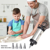 Stainless steel Nozzles Tip Sets Icing Piping Cake Cream Syringe Pastry Cake Decorating Tools-Rosettas-Country-Kitchen
