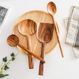 Sustainable All Wooden Long Handle Non-stick Cooking Utensils-Rosettas-Country-Kitchen