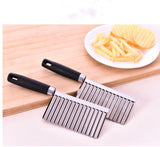 Wavy Edged Stainless Steel Vegetable Fruit Cutting Tool Crinkle French Fries Maker-Rosettas-Country-Kitchen