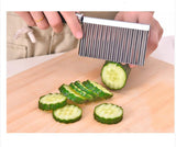 Wavy Edged Stainless Steel Vegetable Fruit Cutting Tool Crinkle French Fries Maker-Rosettas-Country-Kitchen