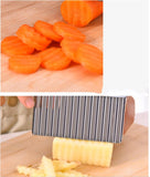Wavy Edged Stainless Steel Vegetable Fruit Cutting Tool Crinkle French Fries Maker-Rosettas-Country-Kitchen