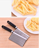 Wavy Edged Stainless Steel Vegetable Fruit Cutting Tool Crinkle French Fries Maker-Rosettas-Country-Kitchen
