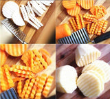 Wavy Edged Stainless Steel Vegetable Fruit Cutting Tool Crinkle French Fries Maker-Rosettas-Country-Kitchen