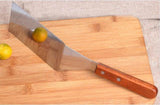 Wooden Handle Grill Turner Stainless Steel Bladed Scraper Griddle Cooking Utensil-Rosettas-Country-Kitchen